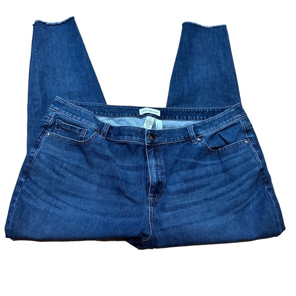 Lane Bryant High Rise Skinny Dark Wash Jeans Size 22 - Picture 2 of 5